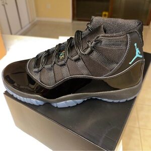Jordan Black and Light Blue Sneakers